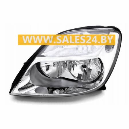 Фара передняя левая под электрокорректор с хромированным отражателем RENAULT MEGANE SCENIC 1999-2003 | DEPO / Тайвань