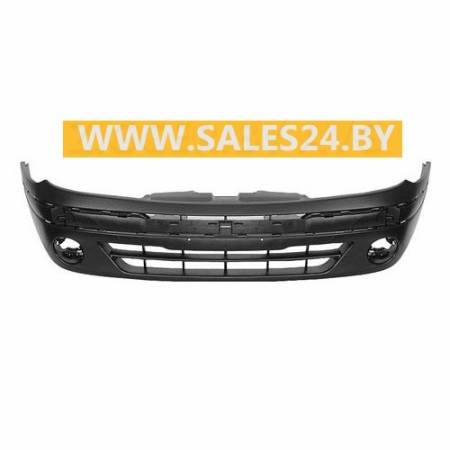 Бампер передний черный с отв. под противотуманки RENAULT MEGANE SCENIC 1999-2003 | AVG / Чехия - Тайвань - Китай