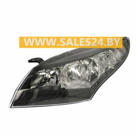 Фара электрическая+электрокорректор черный отражатель левая 08-12 TYC RENAULT MEGANE 3 (11/2008-) | 60 43 014 7