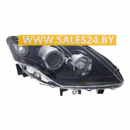 Фара передняя электрическая черный отражатель H7/H7 правая RENAULT LAGUNA 2007-2011 | TYC / Тайвань