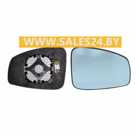 Зеркальный элемент с рамкой и подогревом правый Blue-CV RENAULT LAGUNA 2007-2014 | AVG / Чехия - Тайвань - Китай