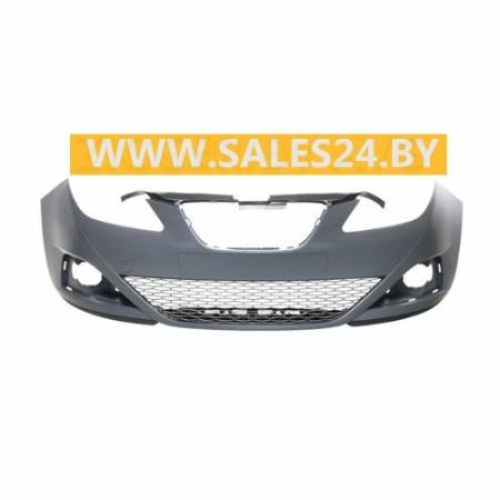 Бампер передний грунтованный без отв. под омыватели фар SEAT IBIZA 2008-2012 | AVG / Чехия - Тайвань - Китай