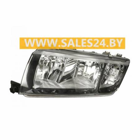 Фара передняя электрорегулировка черный отражатель левая SKODA FABIA 1999-2007 | TYC / Тайвань