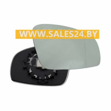 Зеркальный элемент с рамкой и подогревом правый CV SKODA FABIA 2006-2014 / SKODA ROOMSTER 2006-2015 | AVG / Чехия - Тайвань - Китай