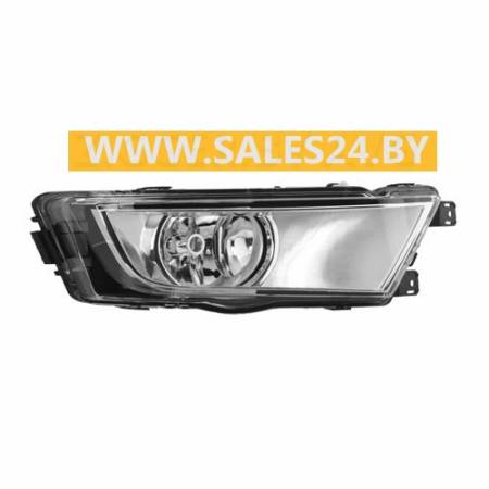 Фара противотуманная правая отражатель хромированный (ЕВРОПА/РОССИЯ) SKODA OCTAVIA A7 2013-2017 | TYC / Тайвань