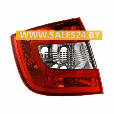 Фонарь задний красный левый (ЛИФТБЕК) SKODA RAPID 2012-2016 | TYC / Тайвань