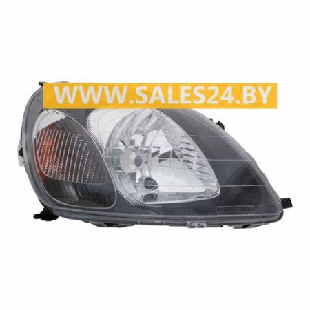 Фара передняя правая под электрокорректор черный отражатель TOYOTA YARIS XP10 1999-2003 | TYC / Тайвань