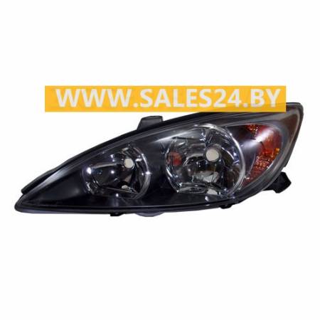 Фара передняя механическая регулировка черный отражатель левая (США) TOYOTA CAMRY XV30 2004-2006 | TYC / Тайвань