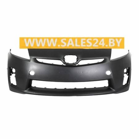 Бампер передний черный с отв. под парктроники TOYOTA PRIUS XW30 2009-2015 | AVG / Чехия - Тайвань - Китай