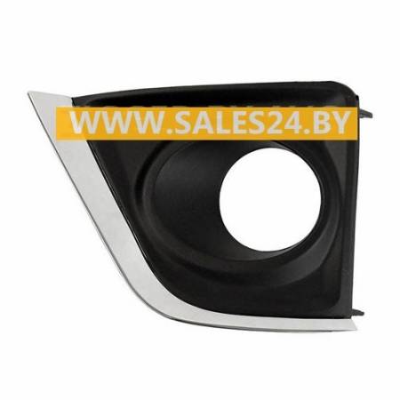 Решетка бампера переднего левая молдинг хромированный (ЕВРОПА) TOYOTA COROLLA E160 / E16 2013-2016 | AVG / Чехия - Тайвань - Китай