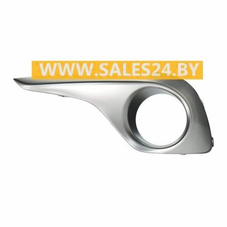Решетка бампера переднего с отв. под противотуманку левая TOYOTA HIGHLANDER XU40 2010-2013 | AVG / Чехия - Тайвань - Китай