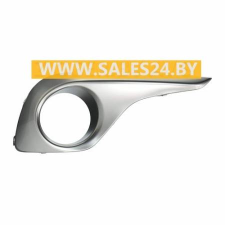 Решетка бампера переднего с отв. под противотуманку правая TOYOTA HIGHLANDER XU40 2010-2013 | AVG / Чехия - Тайвань - Китай