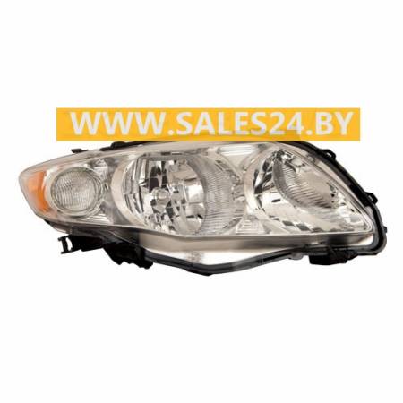 Фара передняя механическая регулировка правая (США) TOYOTA COROLLA E140 / E14 2007-2010 | DEPO / Тайвань