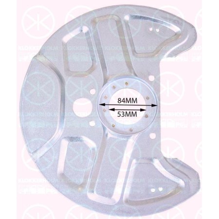Кожух тормозного диска передний левый = правый VOLVO 740-760 1983-1992 / VOLVO 940-960 1988-1998  | KLOKKERHOLM / Дания -  9040371