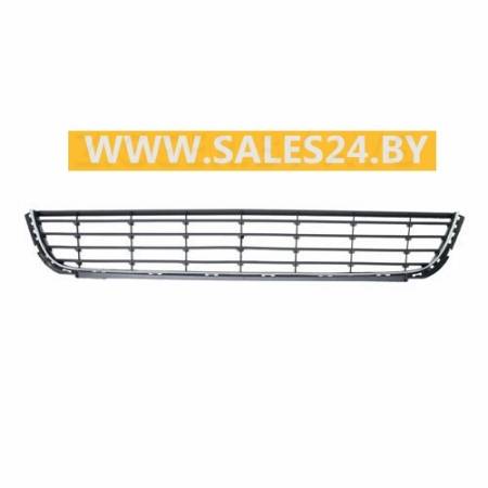 Решетка бампера переднего центральная + хромированный молдинг VW GOLF 6 2008-2013 | AVG / Чехия - Тайвань - Китай