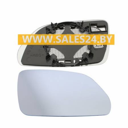 Зеркальный элемент с рамкой правый маленький (ХЭТЧБЭК) VW POLO 1999-2001 / VW LUPO 1998-2001 | AVG / Чехия - Тайвань - Китай
