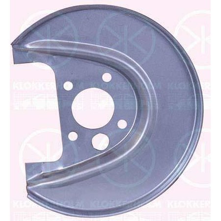 Кожух тормозного диска задний левый AUDI A3 96- / SEAT LEON 98-05, TOLEDO 98- / SKODA OCTAVIA 96- / VW BORA 98-05, GOLF 4 97-05, NEW BEETLE 98-10  | KLOKKERHOLM / Дания -  9523877