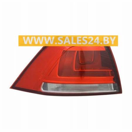 Фонарь задний наружный левый (красный) (ХЭТЧБЭК) VW GOLF 7 2012-2017 | TYC / Тайвань