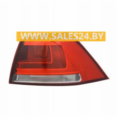 Фонарь задний наружный правый (красный) (ХЭТЧБЭК) VW GOLF 7 2012-2017 | TYC / Тайвань