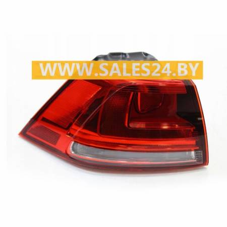 Фонарь задний наружный левый (тонированный) (ХЭТЧБЭК) VW GOLF 7 2012-2017 | TYC / Тайвань