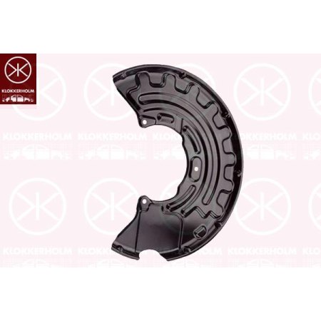 Кожух тормозного диска передний правый AUDI A3 03- / SEAT LEON 05-12, TOLEDO 04-13 / VW GOLF 6 08-13, GOLF 5 03-09, PASSAT B6 05-10, PASSAT CC 08-16  | KLOKKERHOLM / Дания -  9545376