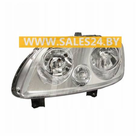 Фара передняя под электрокорректор левая STANDART TYPE H1/H7 VW TOURAN 2003-2006 / VW CADDY 2004-2010 | TYC / Тайвань