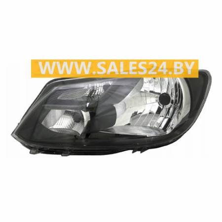Фара передняя электрическая левая хромированный обод H4 VW TOURAN 2010-2014 / VW CADDY 2010-2015 | TYC / Тайвань 2 Фара передняя электрическая левая хромированный обод H4 VW TOURAN 2010-2014 / VW CADDY 2010-2015 | TYC / Тайвань 1