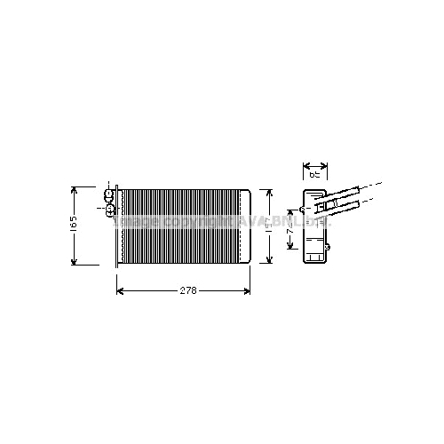 Радиатор печки AUDI A4 (86-) P235-155