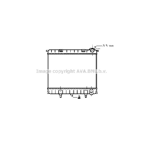 Радиатор охл. ДВС LAND ROVER RANGE ROVER (4.0-4.6 06/98-03/02) P495*562*42 (M/A.KL+/-)