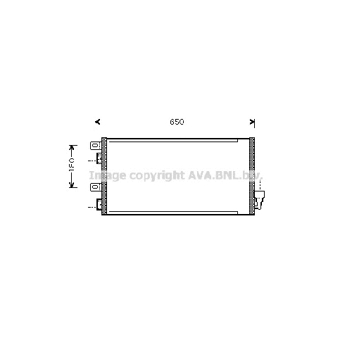 Радиатор кондиционера MINI COOPER (1.4-1.6i 04/01-01/09) P590*317*25 (M/A)