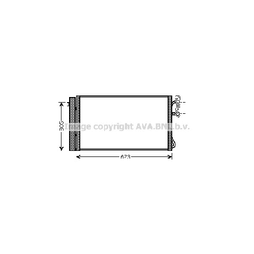 Радиатор кондиционера BMW 3 (2.0-3.0D 08/04-) P587*345*16