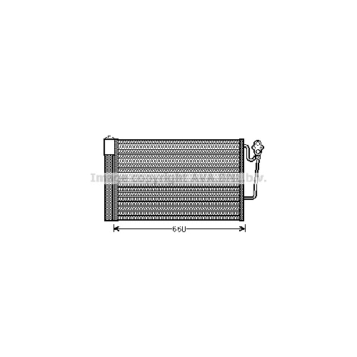 Радиатор кондиционера MINI COOPER (1.4-1.6i, 1.4-2.0D 11/06-) P630*343*12 (M/A)