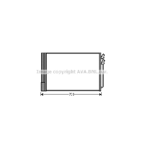 Радиатор кондиционера BMW 7 (2.0D-30D F01,F07,F10,F12 09/08-) P625*470*16 (M/A)