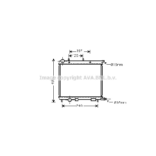 Радиатор охл. ДВС CITROEN C2 (1.4 HDi 02/02-) P380*402*27 (M.KL+)