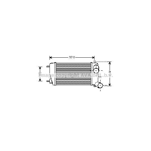 Радиатор охл. турбины PEUGEOT 1007 (1.4HDi 02/02-12/09) P275*148*65 (M.KL+/-)