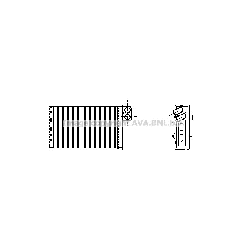 Радиатор печки CITROEN C5 ( ALL 09/00-08/04 ) P233*157*42