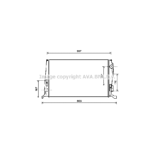 Радиатор охл. ДВС RENAULT DUSTER (1.5DCi 03/10-) P628*390*28 (M.KL+/-)