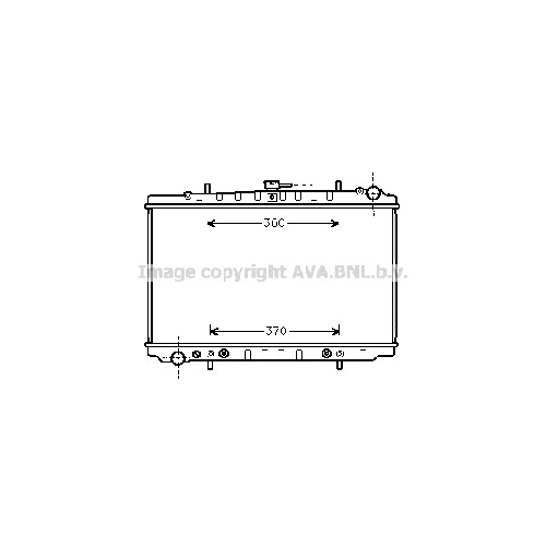 Радиатор охл. ДВС NISSAN MAXIMA (2.0-3.0 89-94) P688*400*16 (A.KL+/-)
