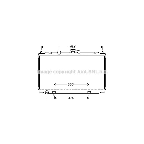 Радиатор охл. ДВС NISSAN PRIMERA (2.0i 16V 2002-) P688*360*16 (M.KL+/-)