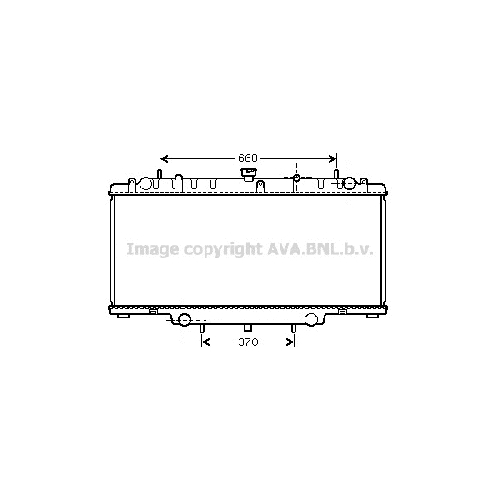 Радиатор охл. ДВС NISSAN PATROL (2.8-3.0TDiD 98-) P905*450*36 (M.KL+/-)