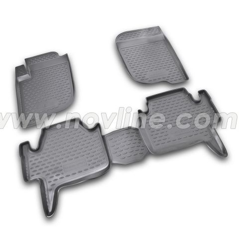 Коврики полиуретановые в салон Novline (RU) MITSUBISHI PAJERO SPORT 2008-н.в. 4 шт. 2 Коврики полиуретановые в салон Novline (RU) MITSUBISHI PAJERO SPORT 2008-н.в. 4 шт. 1