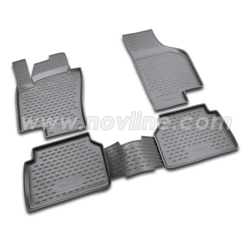 Коврики полиуретановые в салон Novline (RU) VW Tiguan 10/2007-н.в. 4 шт.