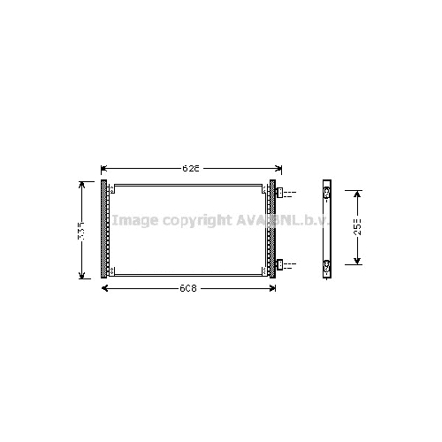 Радиатор кондиционера FIAT PUNTO (1.2i 08/99-09/00) P559*312*22
