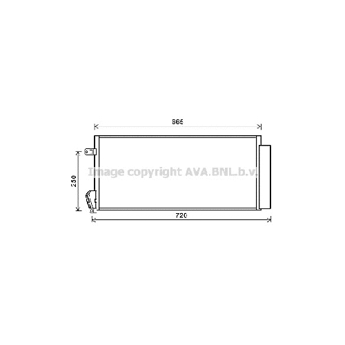 Радиатор кондиционера FIAT DOBLO ( ALL 01/10-) P630*295*16 2 Радиатор кондиционера FIAT DOBLO ( ALL 01/10-) P630*295*16 1