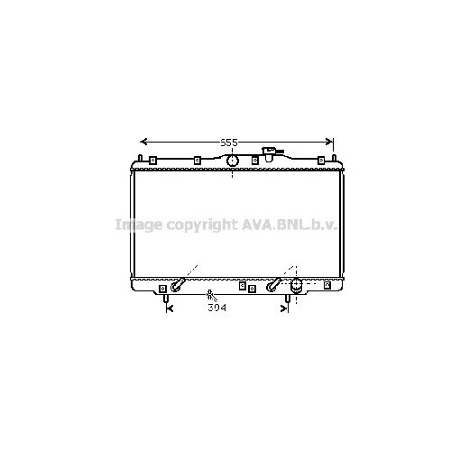 Радиатор охл. ДВС HONDA ODYSSEY (2.2-2.3i-16V 94-01) P425*678*16 (A.KL+/-)