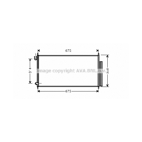 Радиатор кондиционера HONDA ACCORD ( 2.4 01/03-) P653*356*16