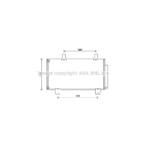 Радиатор кондиционера HONDA ACCORD (2.0-2.4 07/08-) P658*350*16