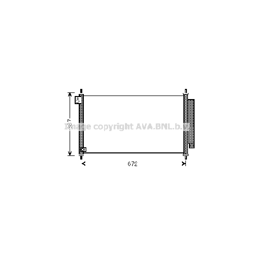 Радиатор кондиционера HONDA CIVIC (1.6-1.8 02/12-) P650*360*16