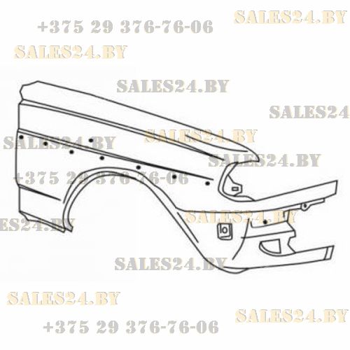 Крыло прав. MERCEDES (W123) 76-84 | SIGNEDA / Польша -Тайвань - Китай