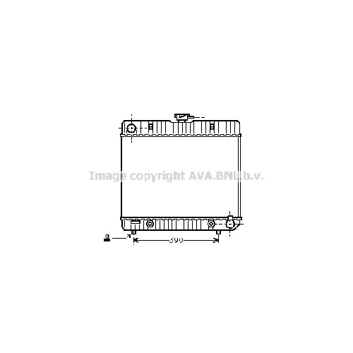 Радиатор охл. ДВС MERCEDES 123 (All model 76-85) P417*495*32 (A.KL+/-)